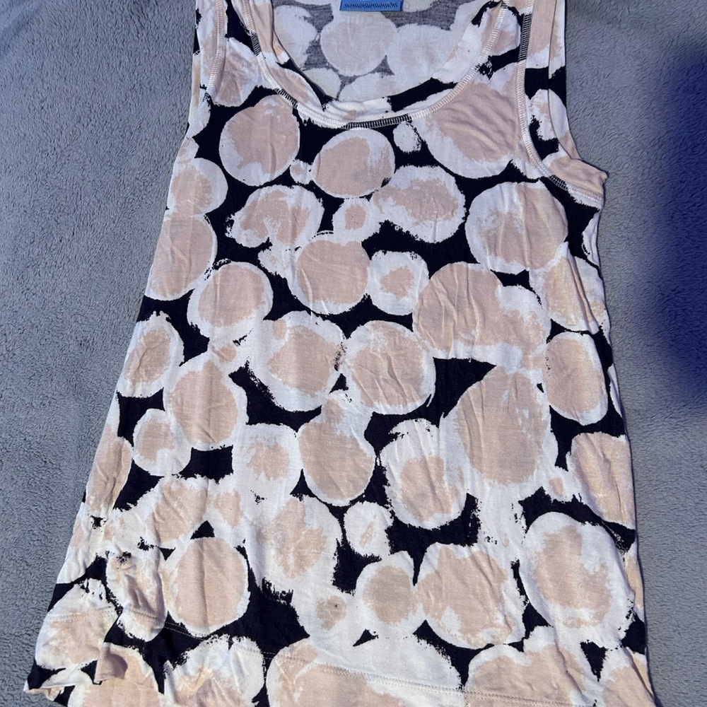 Simply Vera Vera Wang Black and Cream Tank Top